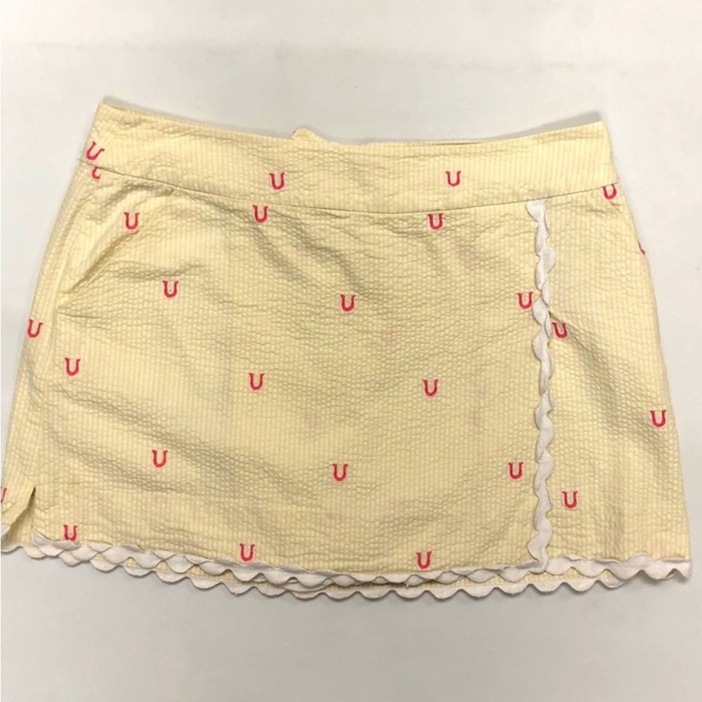 Lilly Pulitzer seersucker skort